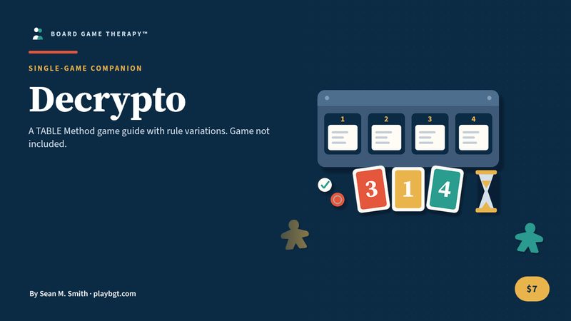 Decrypto TABLE Method™ Game Guide cover